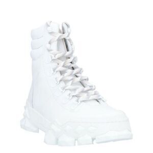 Jimmy Choo Leather Diamond x Hike Hiking Boots in White 36.5 US 6